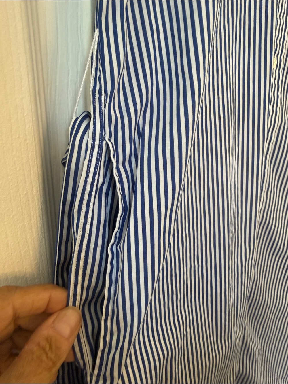 Polo by Ralph Lauren Blue and White Striped Shirt Dress size 8 - Picture 4 of 10